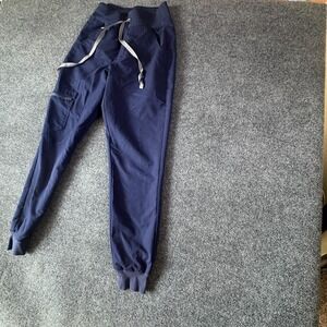 Figs Technical Collection Zamora Jogger Scrub Pants Womens 22X27 Blue Nursing
